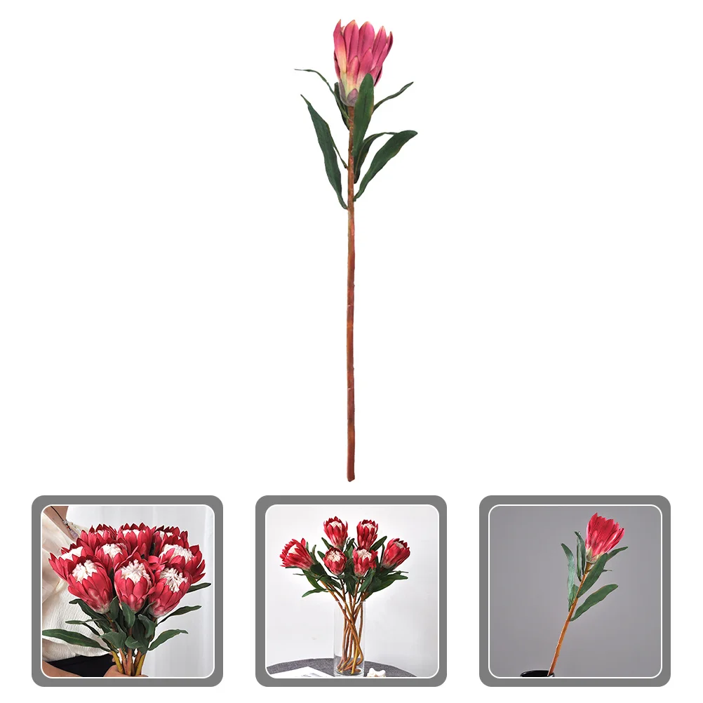 

Fake Flower Branch PVC Iron Wire Simulation Bouquet Rustic Farmhouse Wedding Table Home Decor Artificial Flower Arrangement