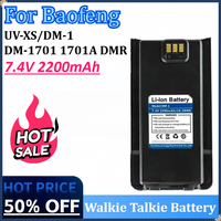New DM-1701 7.4V 2200mAh Li-ion Walkie Talkie Battery for Baofeng UV-XS/DM-1 DM-1701 1701A DMR Digital Rechargeable Batteries