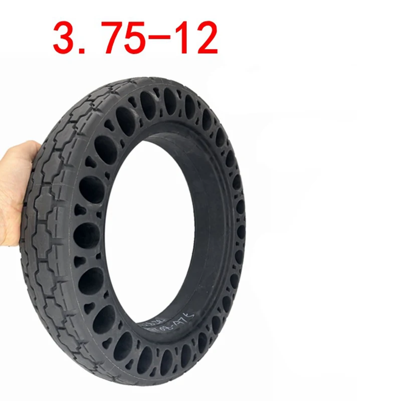 Electric tricycle solid tire 3.75-12 honeycomb solid tire 16x3.75 inflation-free explosion-proof tire