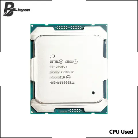 Intel Xeon Used E5 2690 V4 E5-2690V4  2.6 GHz CPU processor- Fourteen nuclei 35M 135W  14nm  LGA 2011-3