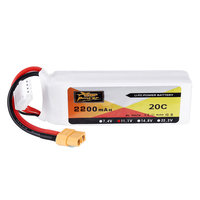 ZOP Power 11.1V 2200mAh 3S 20C Lipo Battery XT60 Plug for Eachine Wizard X220 FPV Racing RC Drone