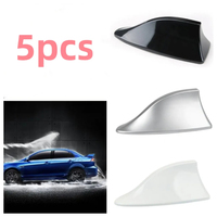 5/1pc Car Radio Shark Fin Car Shark Antenna Radio FM Signal Design for All Automobiles Aerials Auto Exterior Styling Replacement