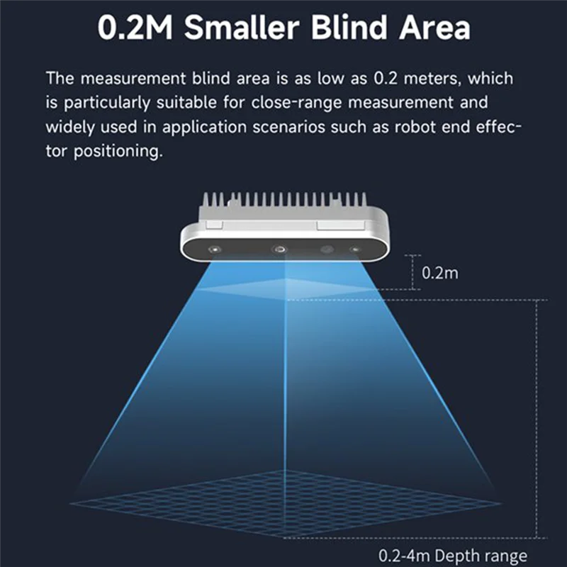 Модуль датчика камеры 3D глубины FOV 73,8 °   Поддержка ROS1 ROS2 для захвата движения, препятствий робота