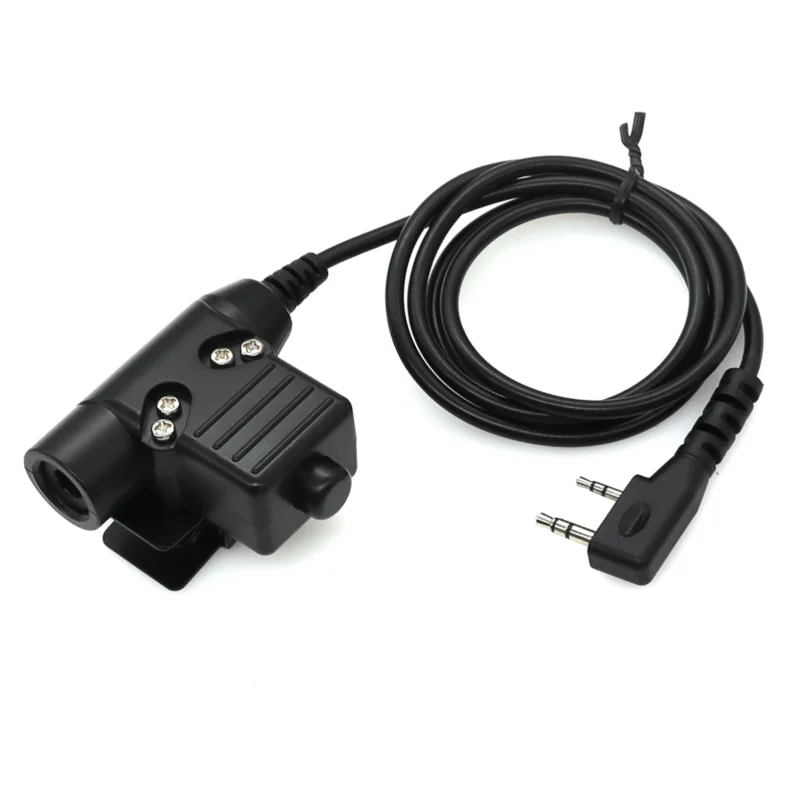 

Walkie Talkie Tactical U94 PTT Adapter Airsoft Tactical Headset Kenwood(for baofeng) Plug Tactical Headset Radio Accessory