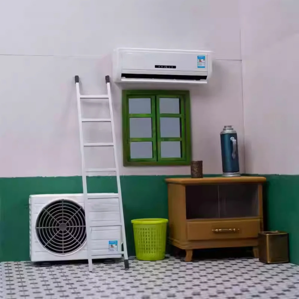 Air Conditioning Model Machine 1/14 Scale For Panasonic Air Conditioning Re-Ment Play Miniature Scene Toy Juwuba Model Display