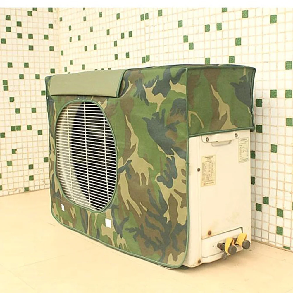 

Outdoor Air Conditioner Cover Waterproof Strong Polyester Fabric Protection 78x55x28cm Camouflage Green Air