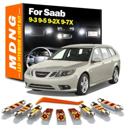 MDNG Canbus Car Accessories Interior LED Light Kit For Saab 9-3 9-5 9-2X 9-7X 1999-2012 2013 2014 Dome Map Reading Luggage Bulbs