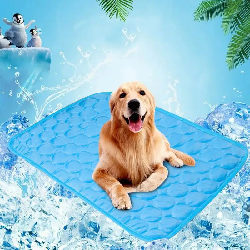 Pet Cooling Pad Dog Cooling Mat Ice Cushion Ultra Summer Soft Multifunctional Pet Cold Bed Dogs Pets Accessories Pad Blanket