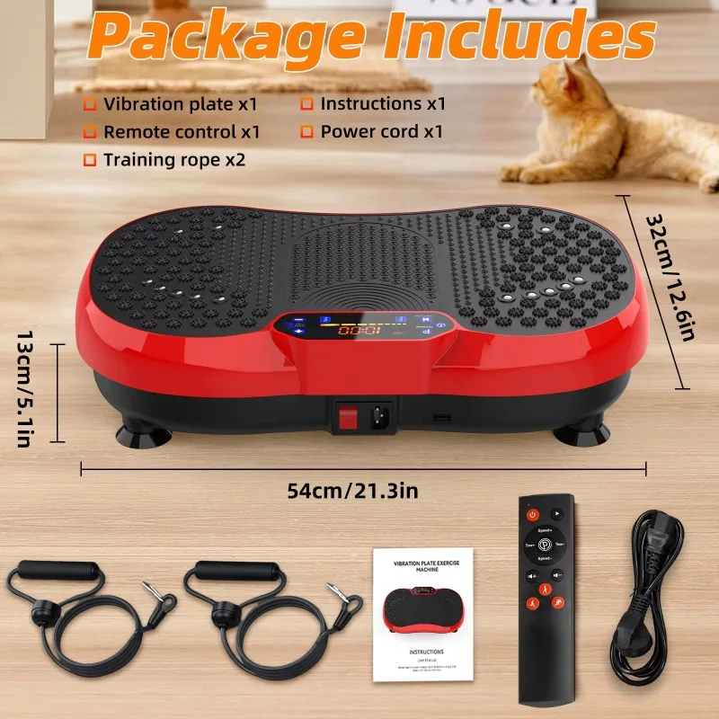 2025 آلة تمرين لوحة الاهتزاز للاستخدام المنزلي - مستويات متعددة سهلة لحرق الدهون ومنصة اهتزاز للحياة اليومية #5