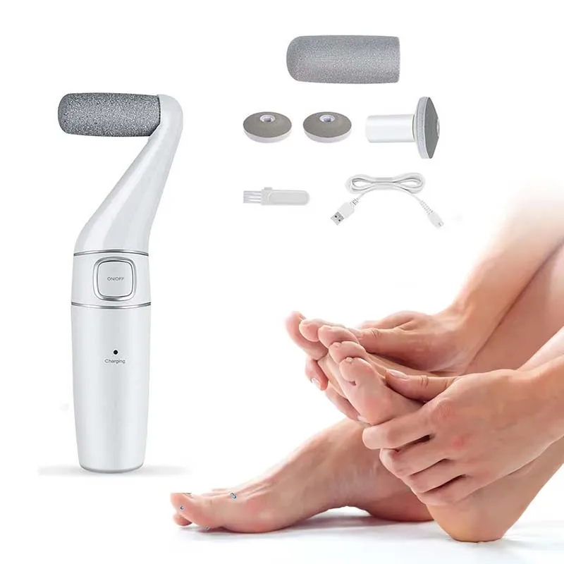Electric Callus Remover for Feet - Pedicure Tool with Rechargeable File Grinder for Hard, Dry & Cracked Skin Remova