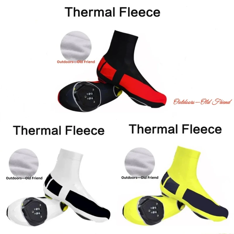 

Cycling Shoe Covers Fleece Thermal Dustproof Man Woman Overshoes Road Bicycle Bike MTB Winter Cycling Shoe Cover wholesale New