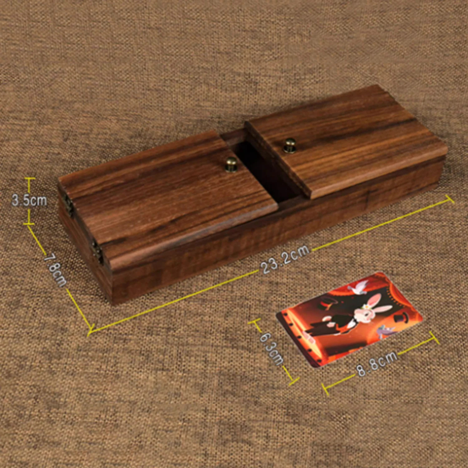 deluxe-comedy-sliding-card-box-walnutwood-edition-magic-tricks-close-up-stage-illusions-gimmick-card-vanishing-appearing-magia