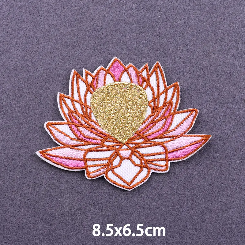 Girl\'s Power Embroidery Patch For Clothes Kindness Iron On Patches For Clothes Flowers Letters Fusible Patch Applique Decoration