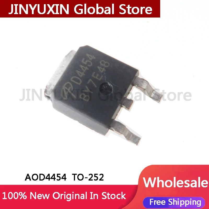 20-100Pcs AOD4454 D4454 LCD Power MOSFET TO-252 150V 20A IN Stock Wholesale