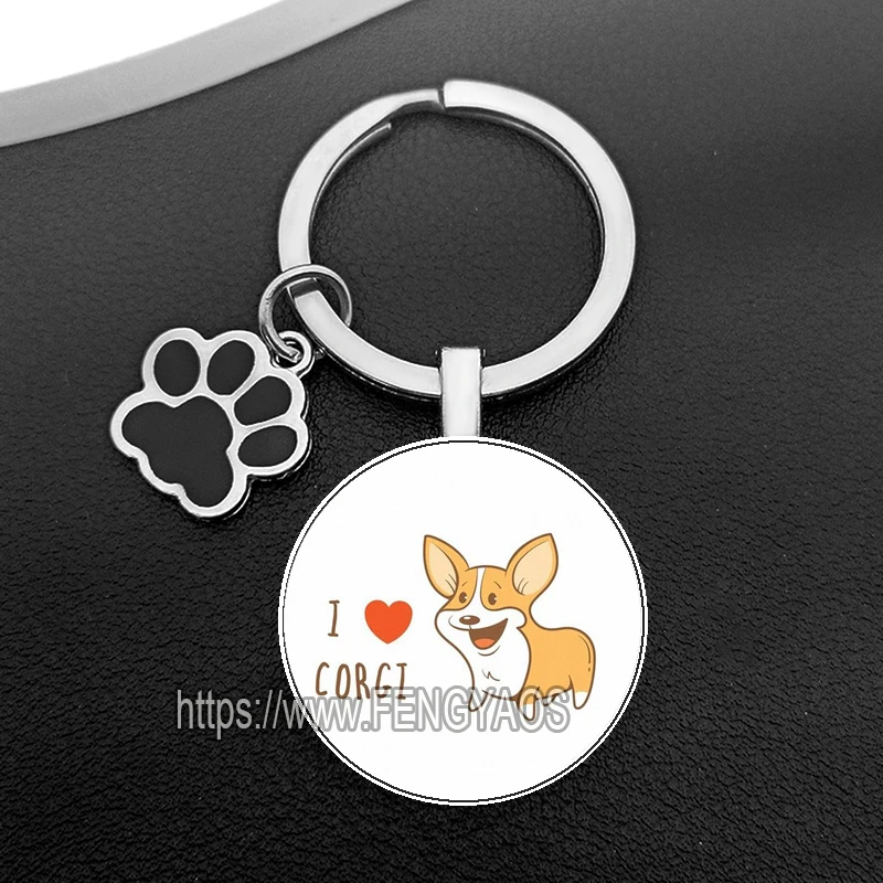 Cute Corgi Keychains Women Cute Dog Key Chains House Lovely Puppy Key Holder for Keys Gift for Birthday