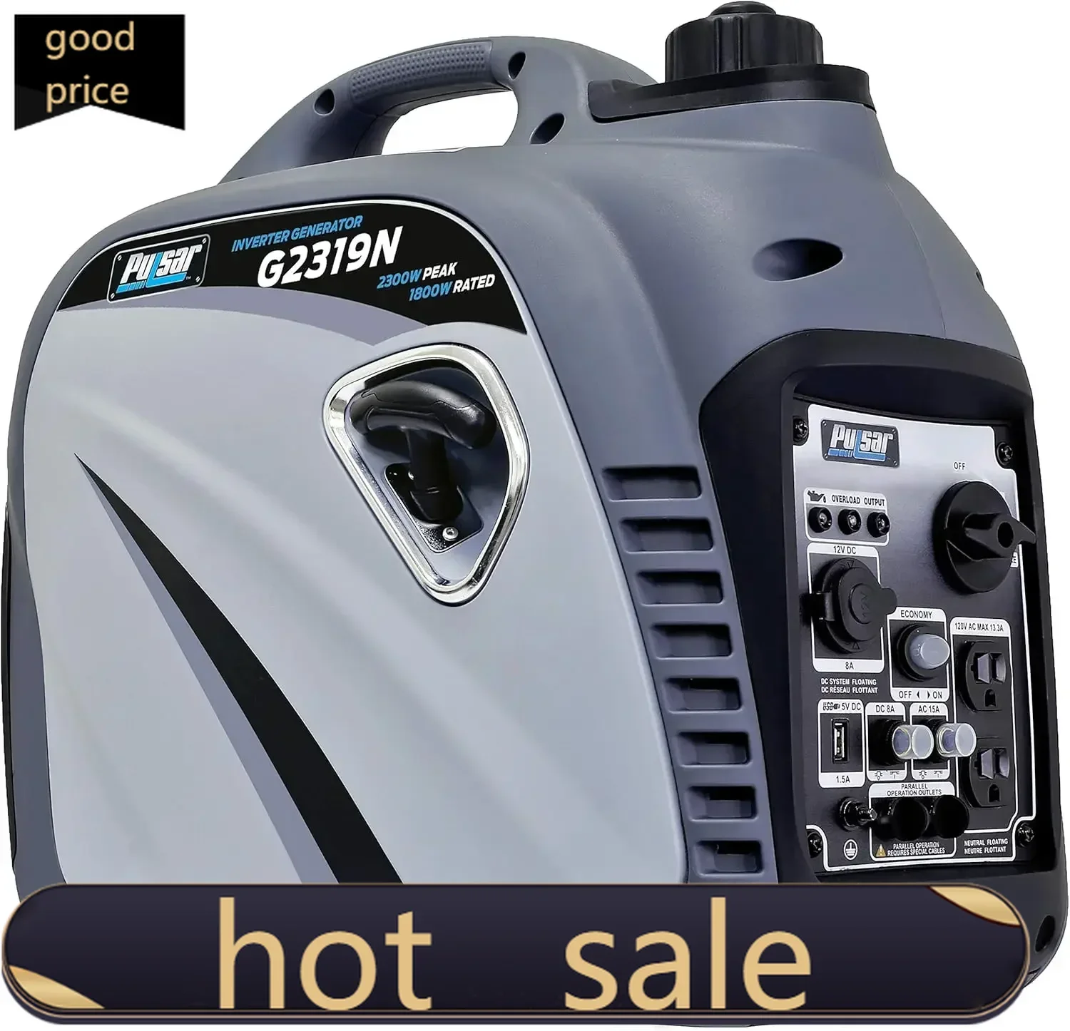 

BestsellerBestseller2300W Portable Gas-Powered Quiet Inverter Generator With USB Outlet & Parallel Capability, Carb Compliant, G