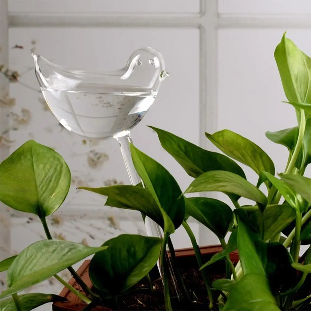 Automatic Plant Waterer Imitation Bird Shaped Transparent Dripper Plant Pot Bulb PVC Garden House Watering Device