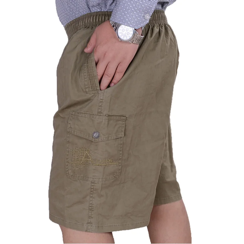 Pantalones cortos informales de verano para hombre, Shorts holgados de algodón de talla grande 7XL, 6XL, 8XL, 11XL, 12XL