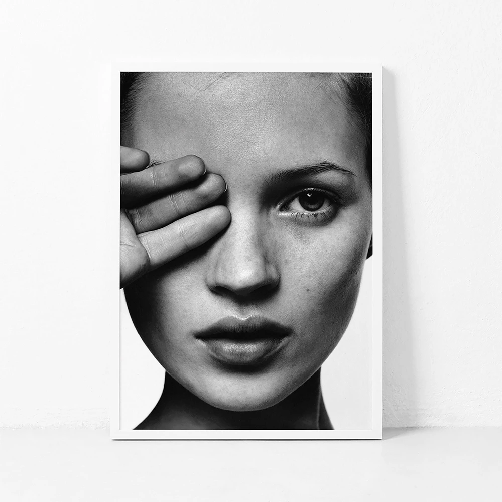 Vintage Sexy Supermodel Kate Moss Poster Life is Joke Canvas Painting Print Wall Art Fashion Picture Photography Girl Room Decor