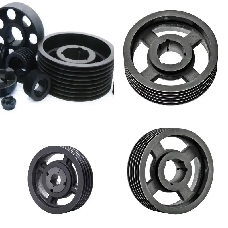 for V Type Pulley Device Timing Belt Pulley Wood Nylon Steel Aluminum Transmission Industry Customized Samples Wholesale