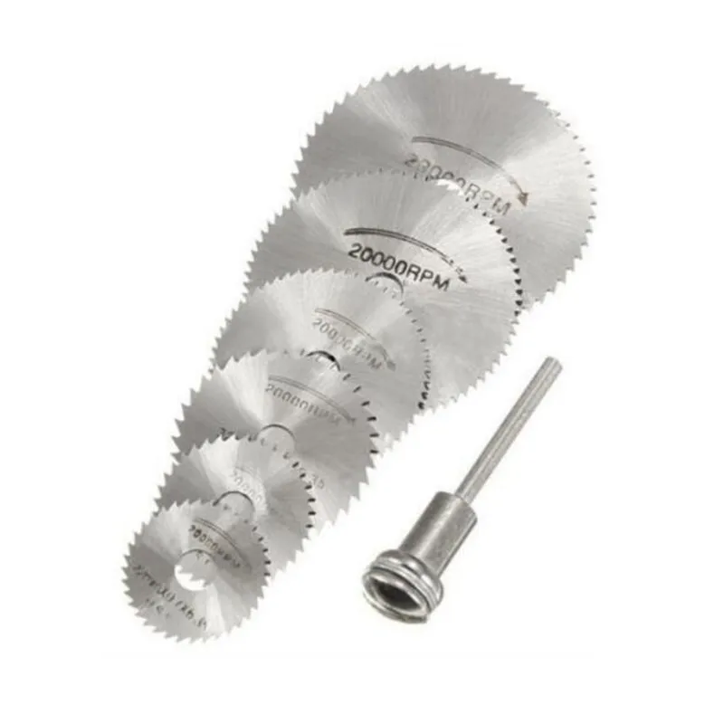 1 conjunto hss mini circular corte de madeira viu disco de corte para madeira plástico metal escultura serra roda acessórios broca giratória