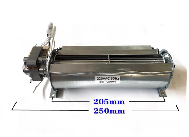 Termowentylator wentylator o przepływie krzyżowym 220V z Element grzewczy PTC do podgrzewacza dmuchawy 1200W/1800W