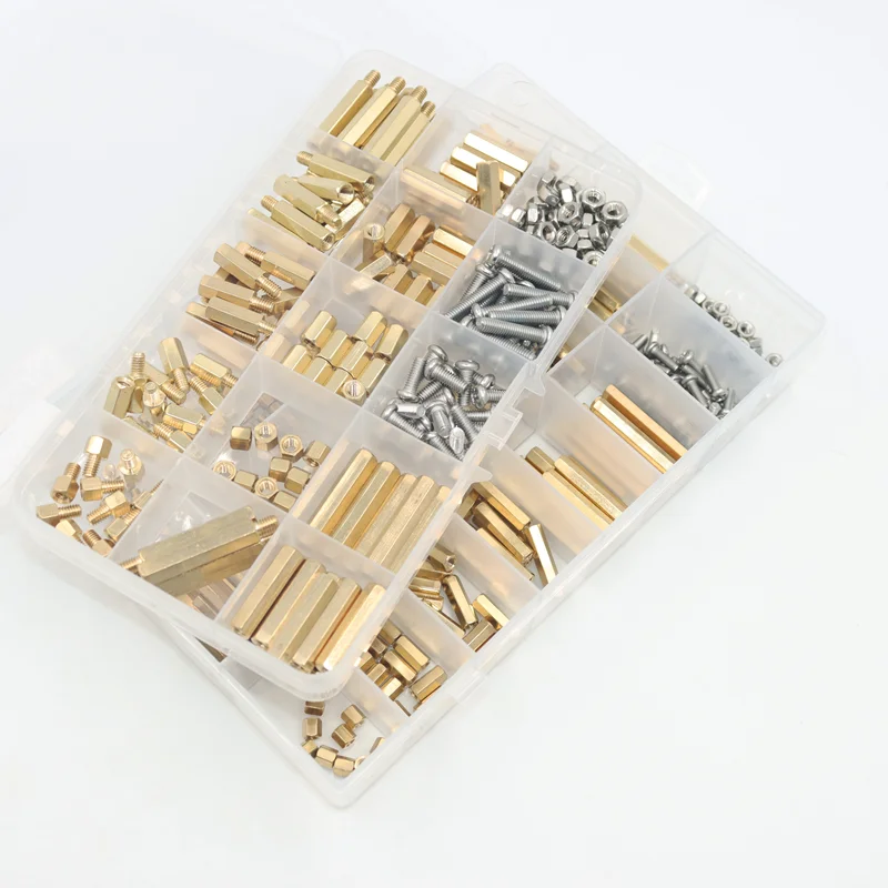 Brass Standoffs Screws Nut Kit M2 M2.5 M3 M4 Male Female PCB Motherboard Copper Hex Standoff Spacer for DIY Electronic Circuit