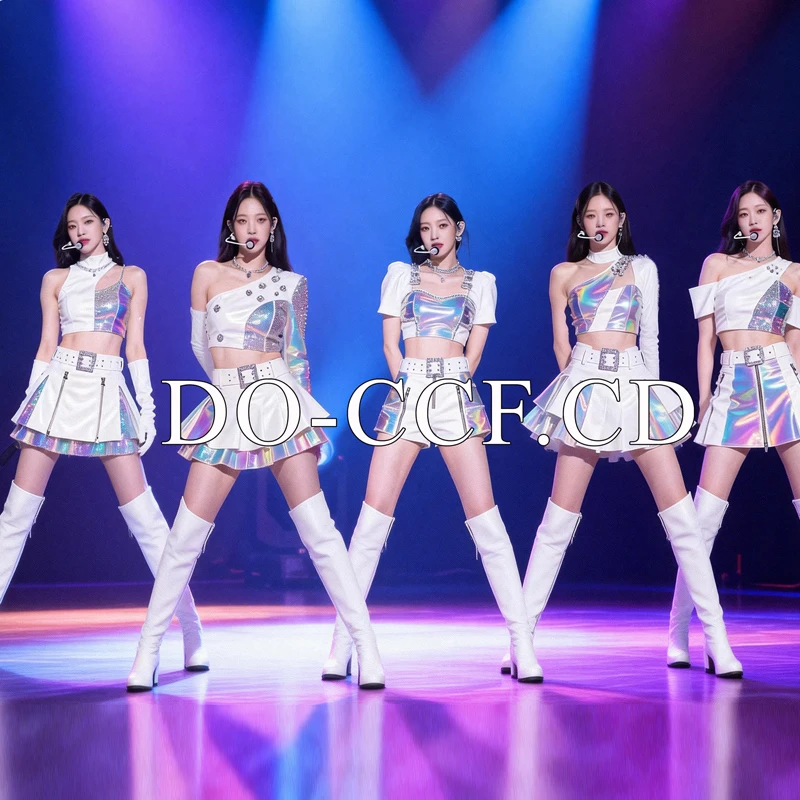 

Fashion Group Jazz Dance Clothing Women Performance Festival Outfit Laser K-pop Costumes Stage Party Dance Clothes XS10861