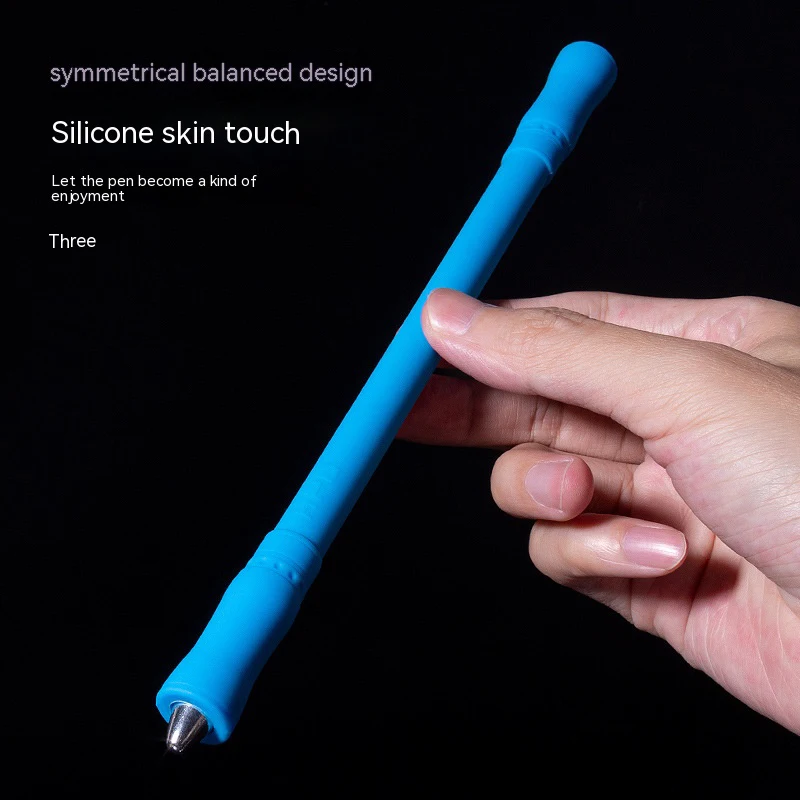 Silikonowy długopis obrotowy, fidget spinner, zabawki obrotowe dla dorosłych, antystresowe, antypoślizgowe, zabawki do kręcenia w dłoni dla dzieci, prezenty.