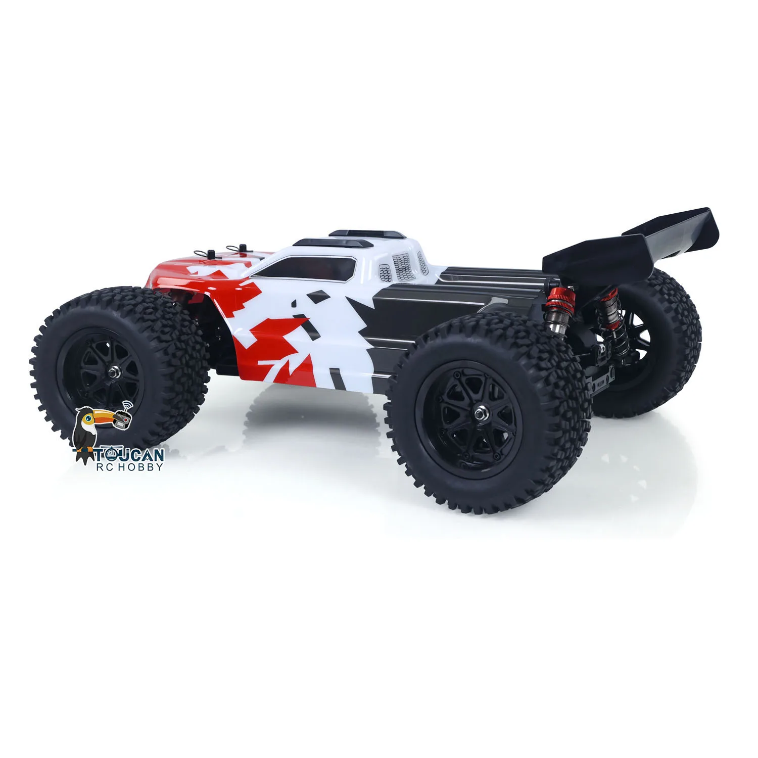 RTR 90 KM/H 1002 1/10 4*4 RC camion de course électrique télécommande modèle de voiture 10KG Servo cadre en Nylon tours de choc en Fiber de carbone