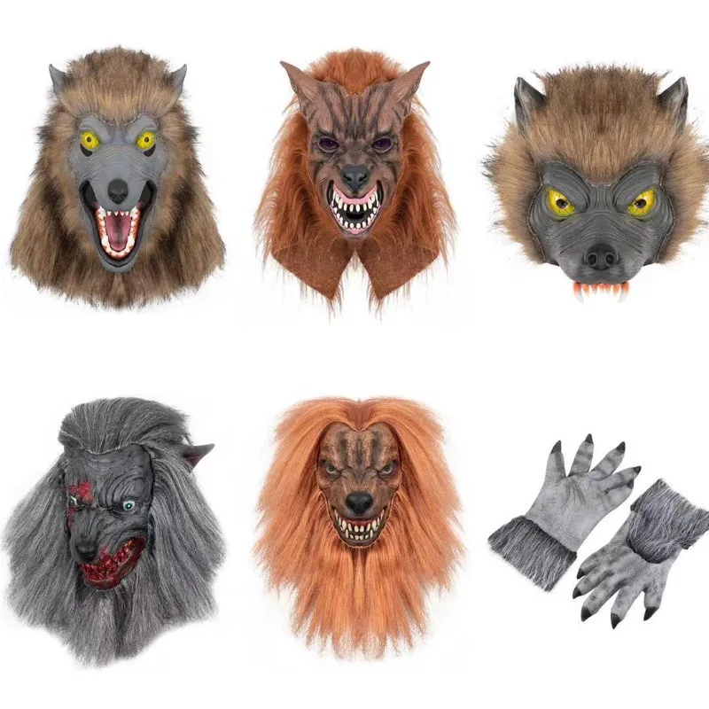 Halloween Mask Latex Hood Animal Hood Decorative Props