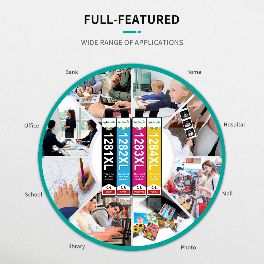 T1281 Für Epson T1282 T1283 T1284 Kompatible Tintenpatrone Für EPSON S22 SX125 SX130 SX235W SX420W SX440W SX430W Drucker