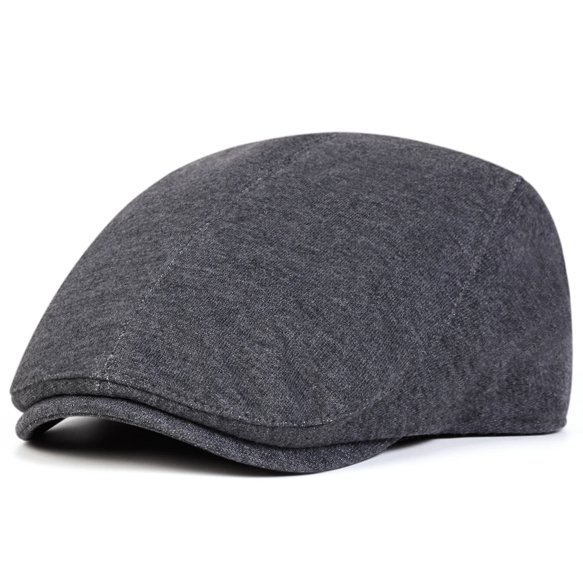 Unisex Einfarbige Newsboy-Mützen Britische Malermützen Herbst- und Winter-Baskenmützen Flache Schirmmützen Hip-Hop-Baskenmützen – Detail 5