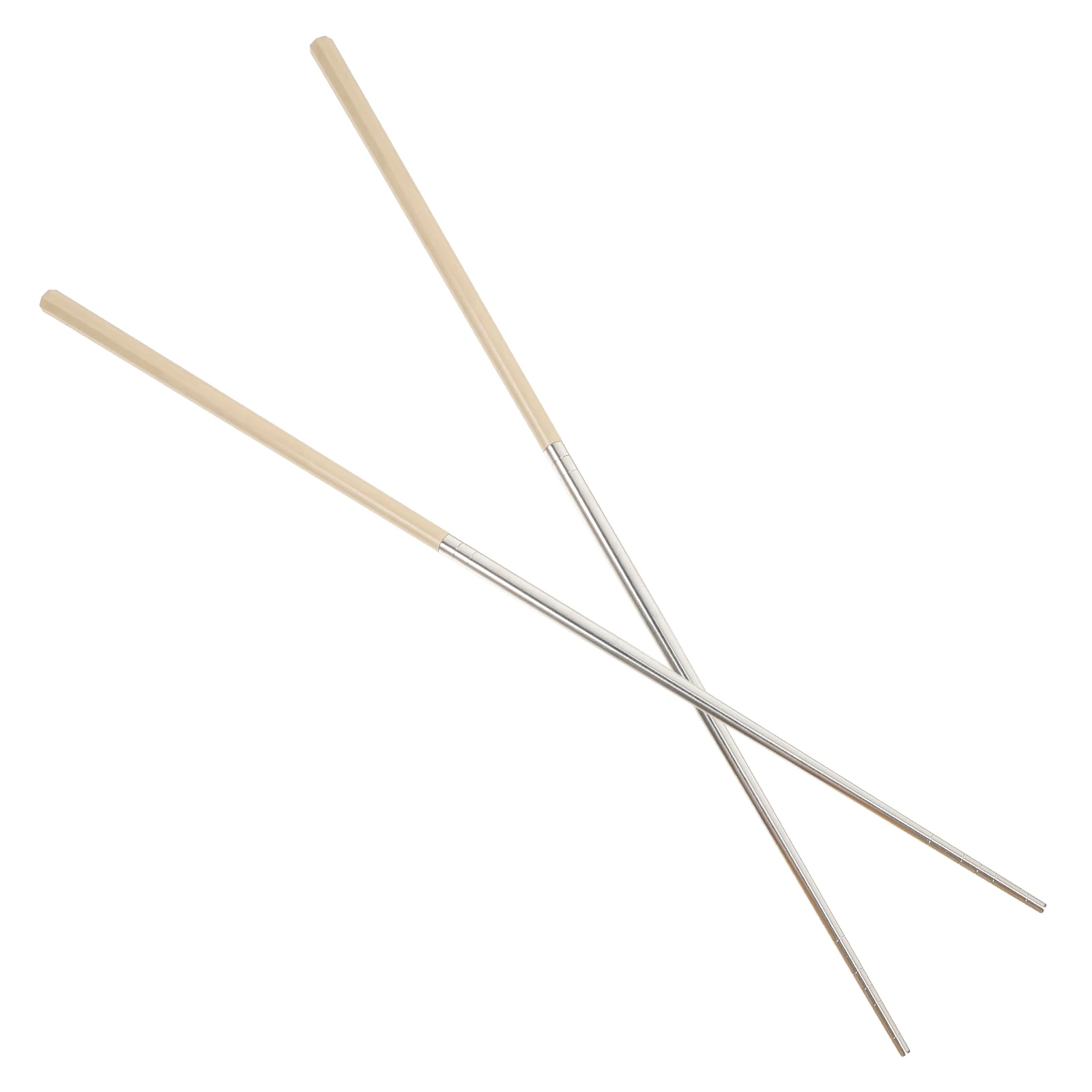 

1Pair Stainless Steel Long Cooking Chopsticks Non-Slip Hotpot Frying Bbq Reusable Metal Chopsticks Kitchen Cooking Utensil