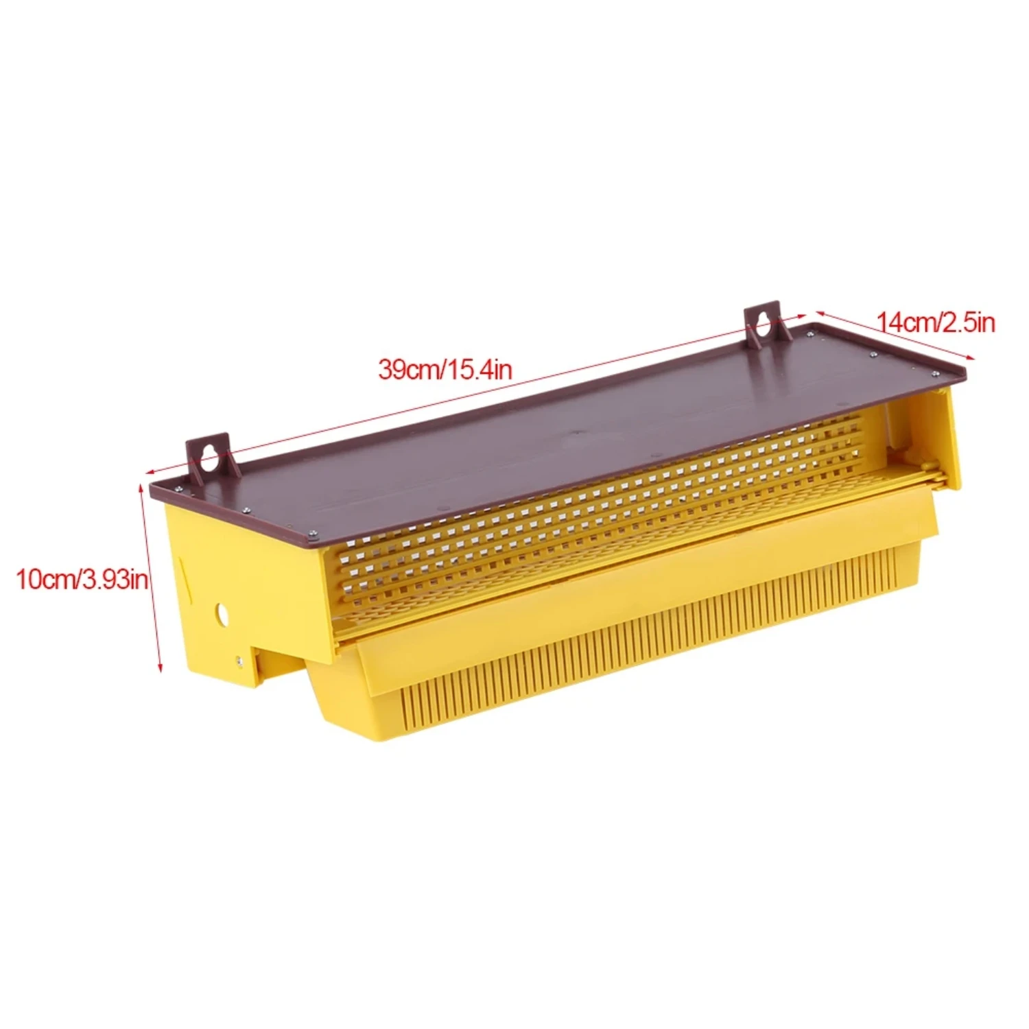 Ventilated Removable Yellow Plastic Pollen Trap Beekeeping Tool with Tray for Efficient Pollen Collection and Harvesting