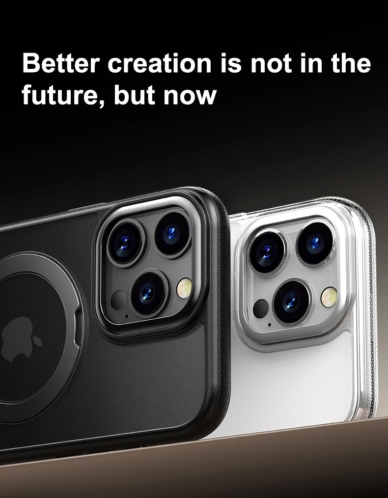 360 ° Drehen Sie die magnetische Halterung der Handyhülle für iPhone 17, 16, 15, 14, 13, Pro Max, transparente, mattierte, stoßfeste Handyhülle – Detail 15