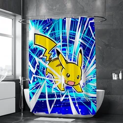 Waterproof Shower Curtain for Bathroom Accessories P-pokemones Curtains in the Bathroom Bath Bedrooms Home Fabric Shade Opaque