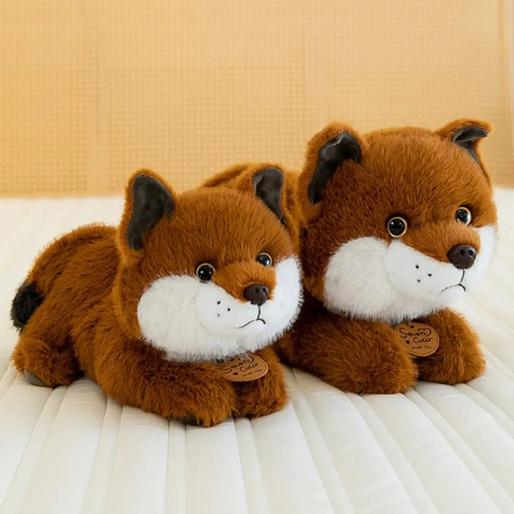 

Lying Down Animal Plush Toy Sitting Posture Plushies Animal Stuffed Doll Cartoon Animal Soft Furry Huggable Doll