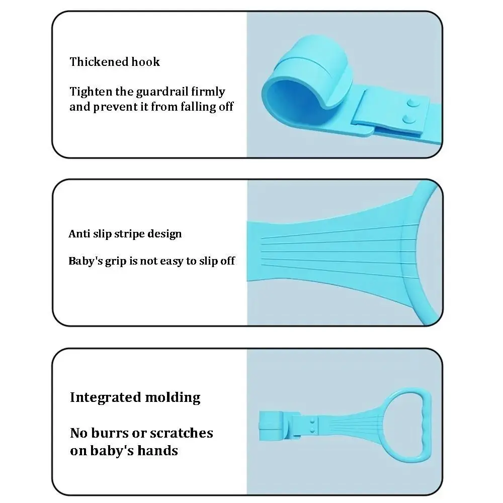 Portable Plastic Pull Ring Light Weight Candy Color Stroller Hook Baby Learn To Stand Hanging Ring Playpen