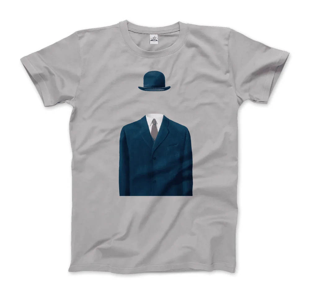 Rene Magritte Man in a Bowler Hat, 1964  Tees Cotton Luxury brand vintage oversized