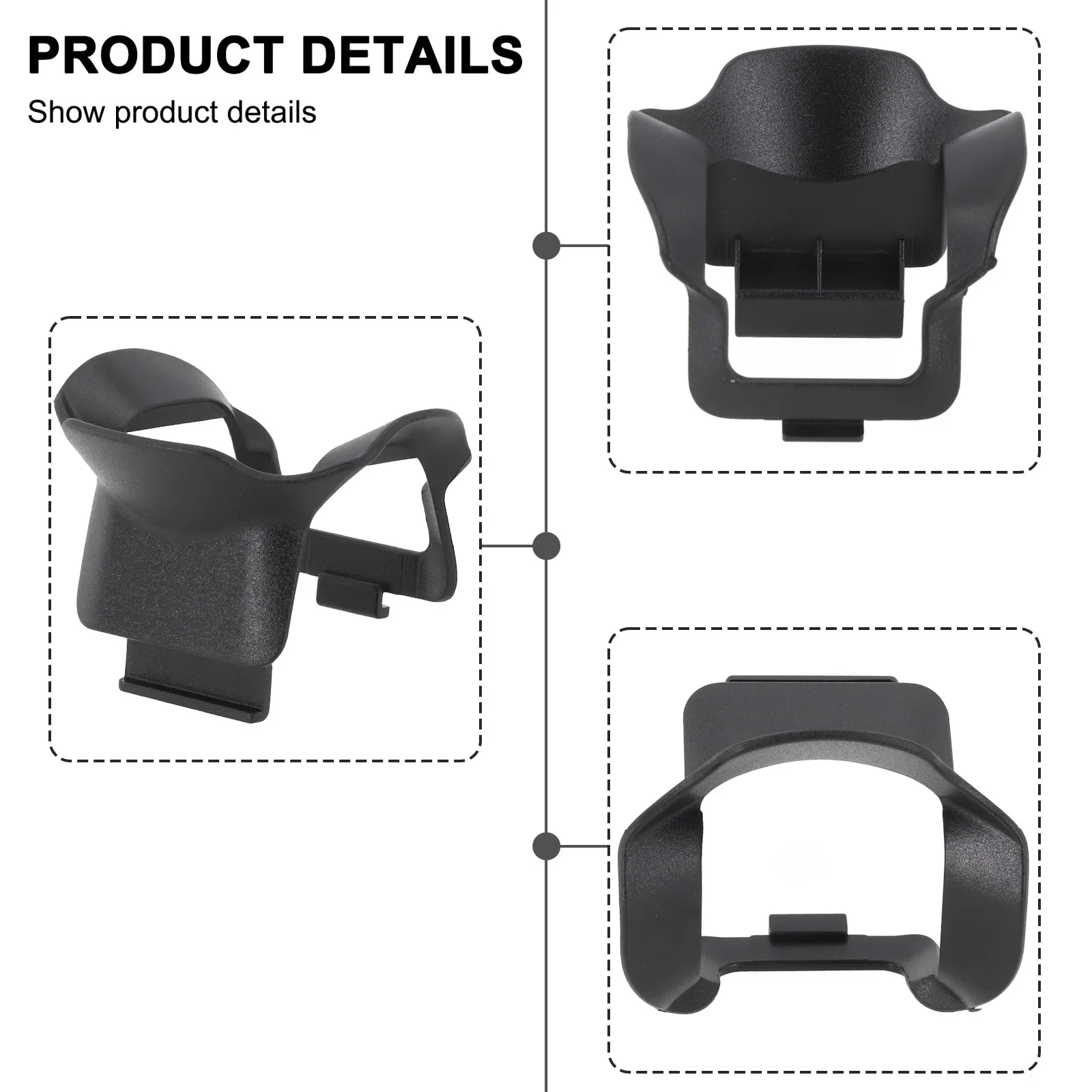 

Drone Photography Accessories Sunshade Cover Aerial Photography Anti-Glare For DJI AVATA 2 Size 5.4*5*3.9cm Color Black