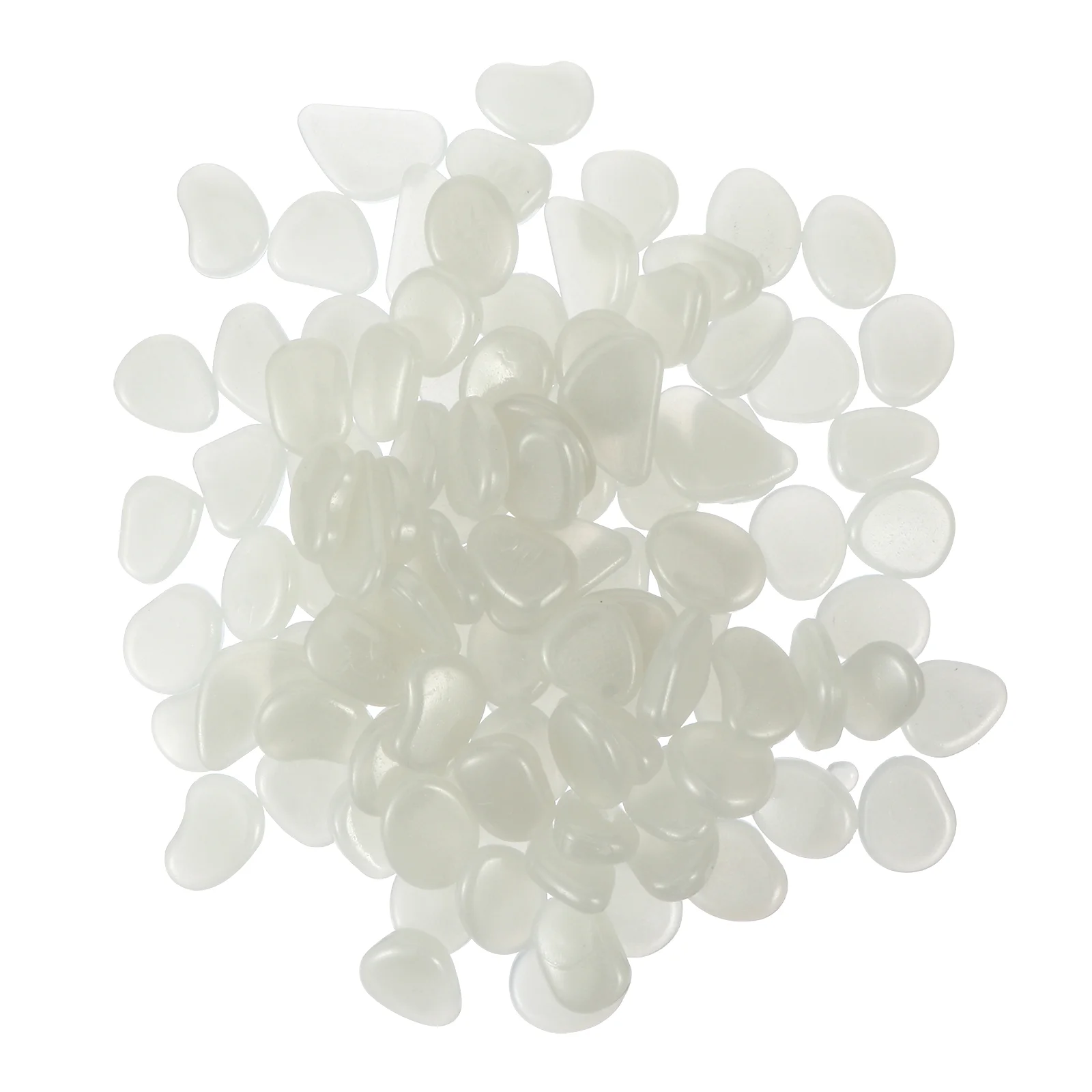 

100 Pcs Pebble Luminous Stone Attractive Fish Tank Pebbles Aquarium Planter Decoration Long Afterglow Powder
