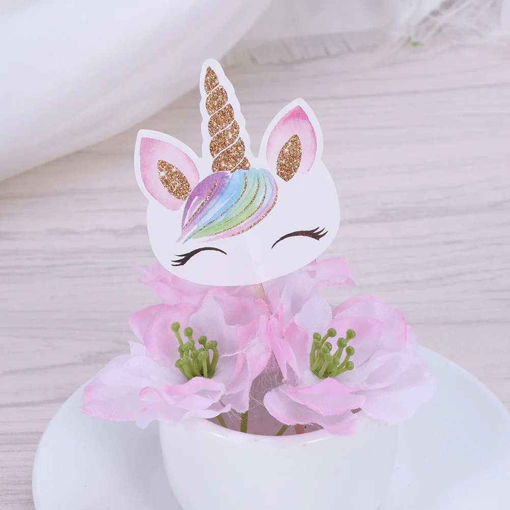 Stickers muraux décoratifs pour décoration de gâteau d'anniversaire, pics à gâteau Chi, drapeaux, 12 pièces