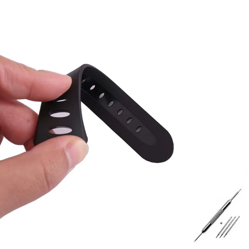 Uhrenzubehör Silikonarmband für SUUNTO Observer X6HRM G6 Herren Sport wasserdichtes Kautschukarmband