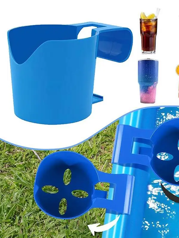 1PC New Hook Portable Outdoor Pool Cup Holder Punch-free Beer Beverage Holder Can Hold A Variety of Items Bathroom Accessories