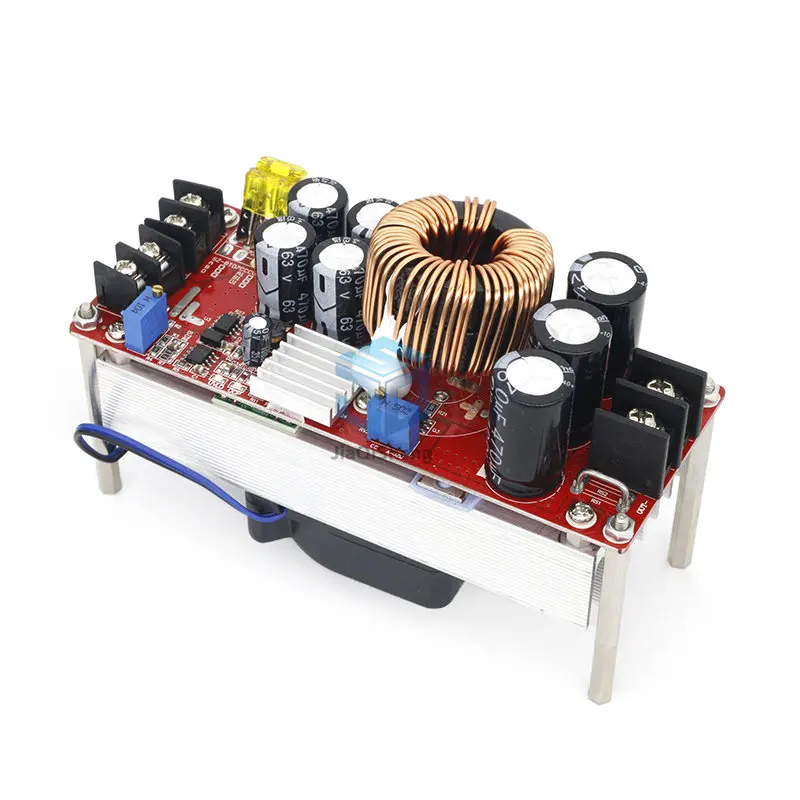 1500W 30A Step Up Module Boost Converter Constant Current Power Supply Module With Fan DC-DC 10-60V to 12-90V Adjustable Module