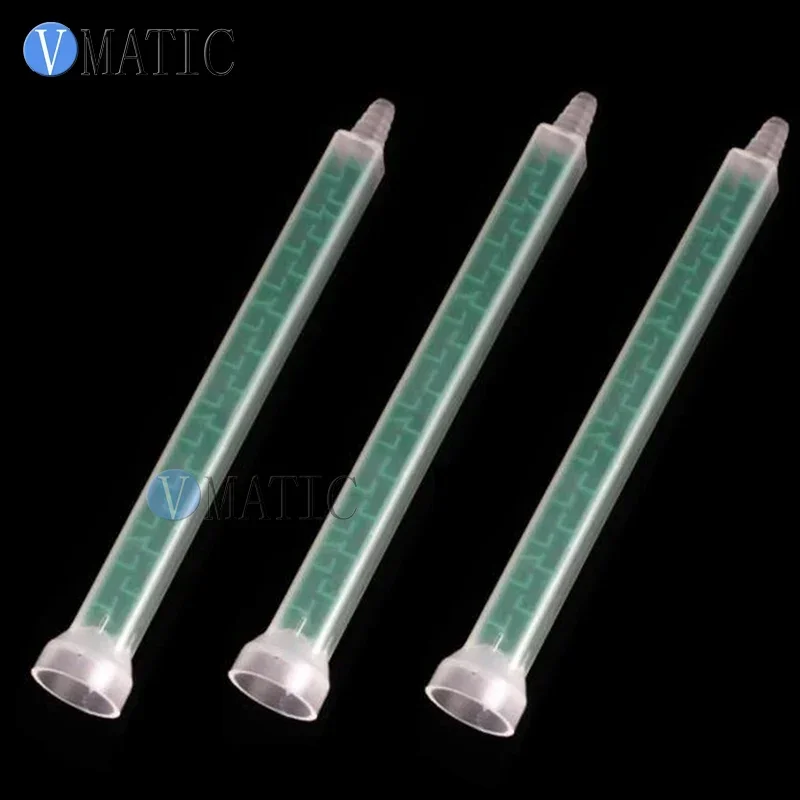 Free Shipping 10pcs Resin Static Mixer MC08-32 Mixing Nozzles for Duo Pack Epoxies Green Color