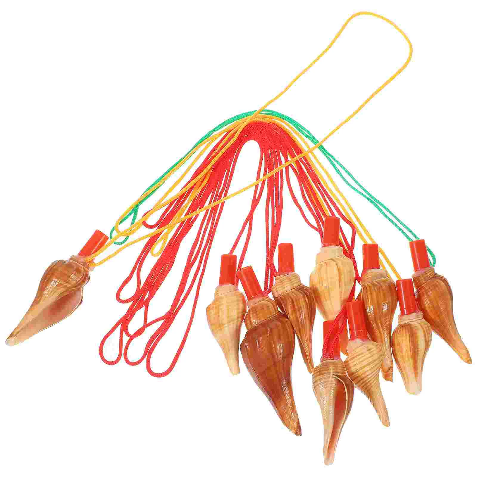 10 Pcs Shell Whistle Toys Kid Playthings Music Instruments for Kids Outdoor Conch Commemorate Decor Funny Child