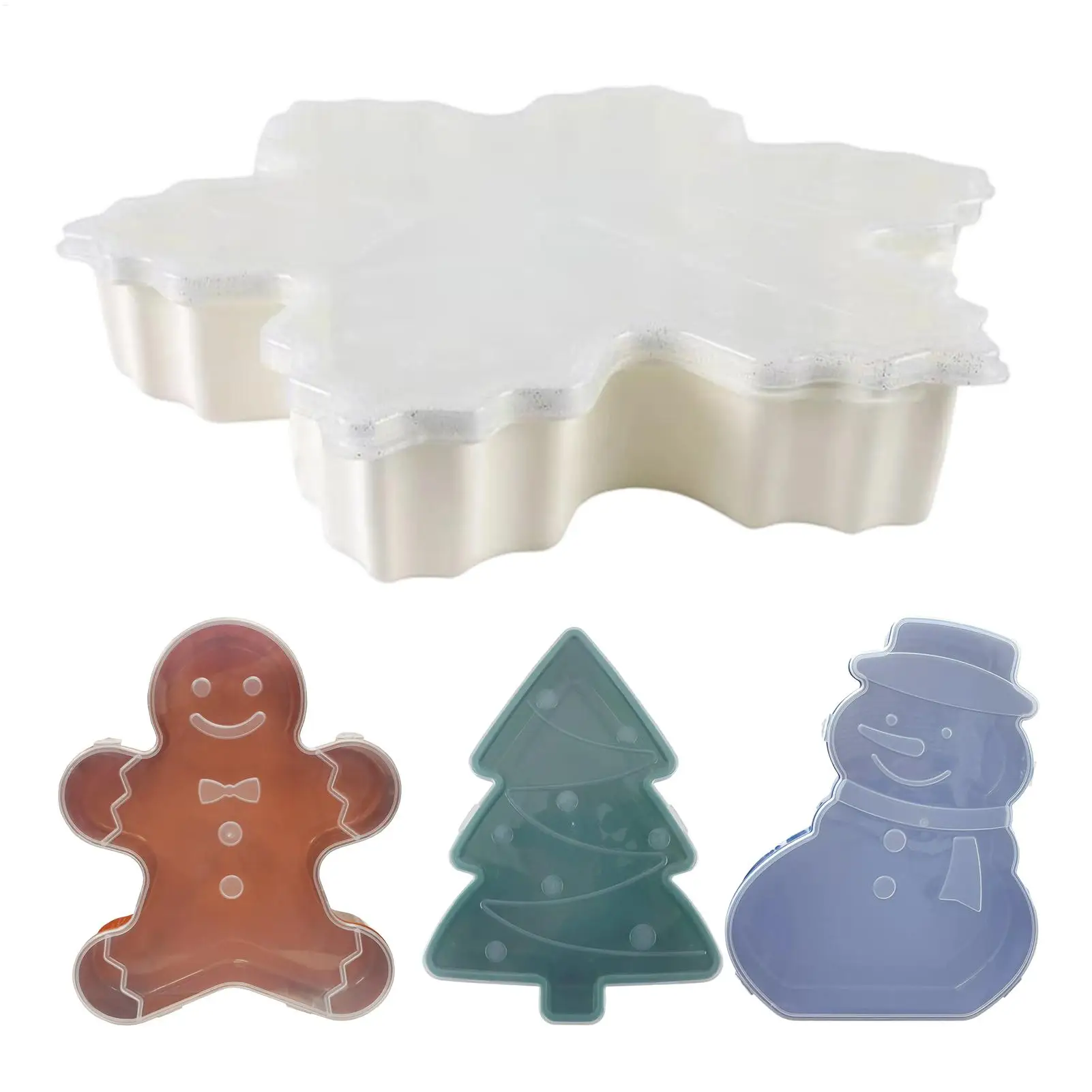 Snack Tray Portable Food Organizer Holiday Snack Box Container For Treats Nuts Fruit Popcorn Dip Dessert Party Table