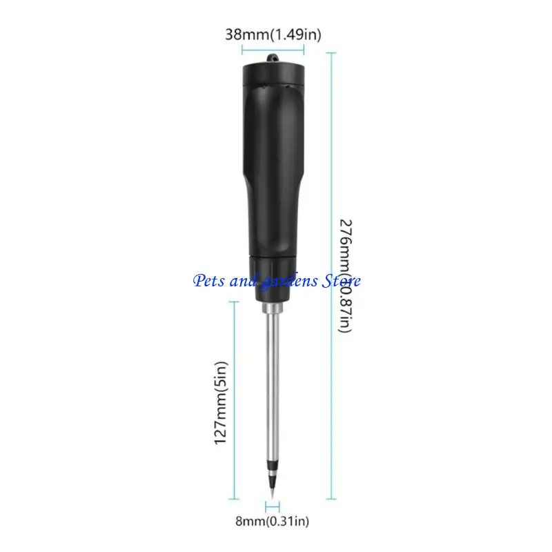 

H051 Portable Lesest Meter для тестирования температуры садового температуры почвы с данными.